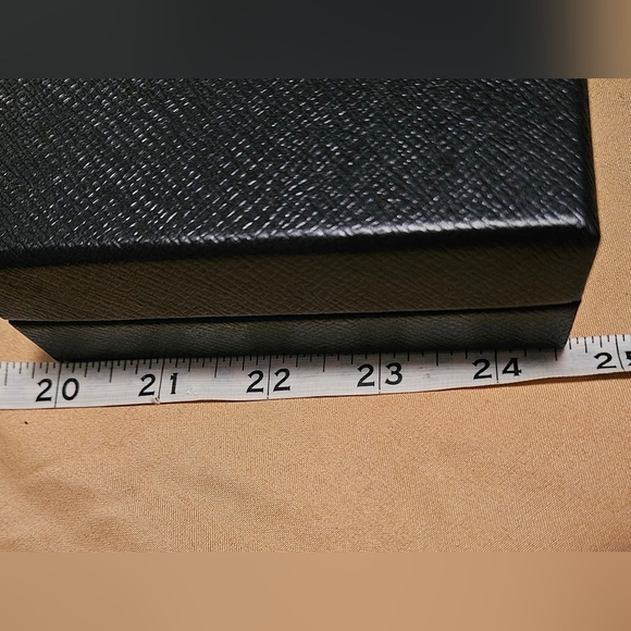 Prada Black Logo Box Jewelry Bracelet Necklace Gift Card Keychain Small Purse - Picture 7 of 9